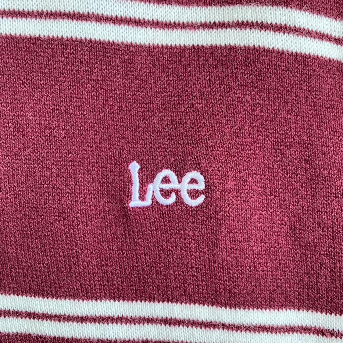 빈티지 Lee 스트라이프 카라 반팔 티셔츠 1661 상품이미지5