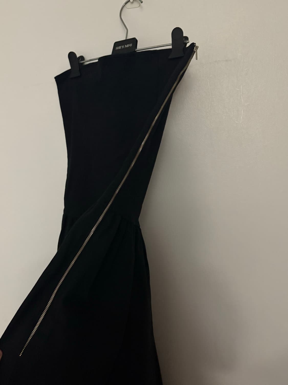 블랙 튜브탑 맥시원피스 상품이미지3