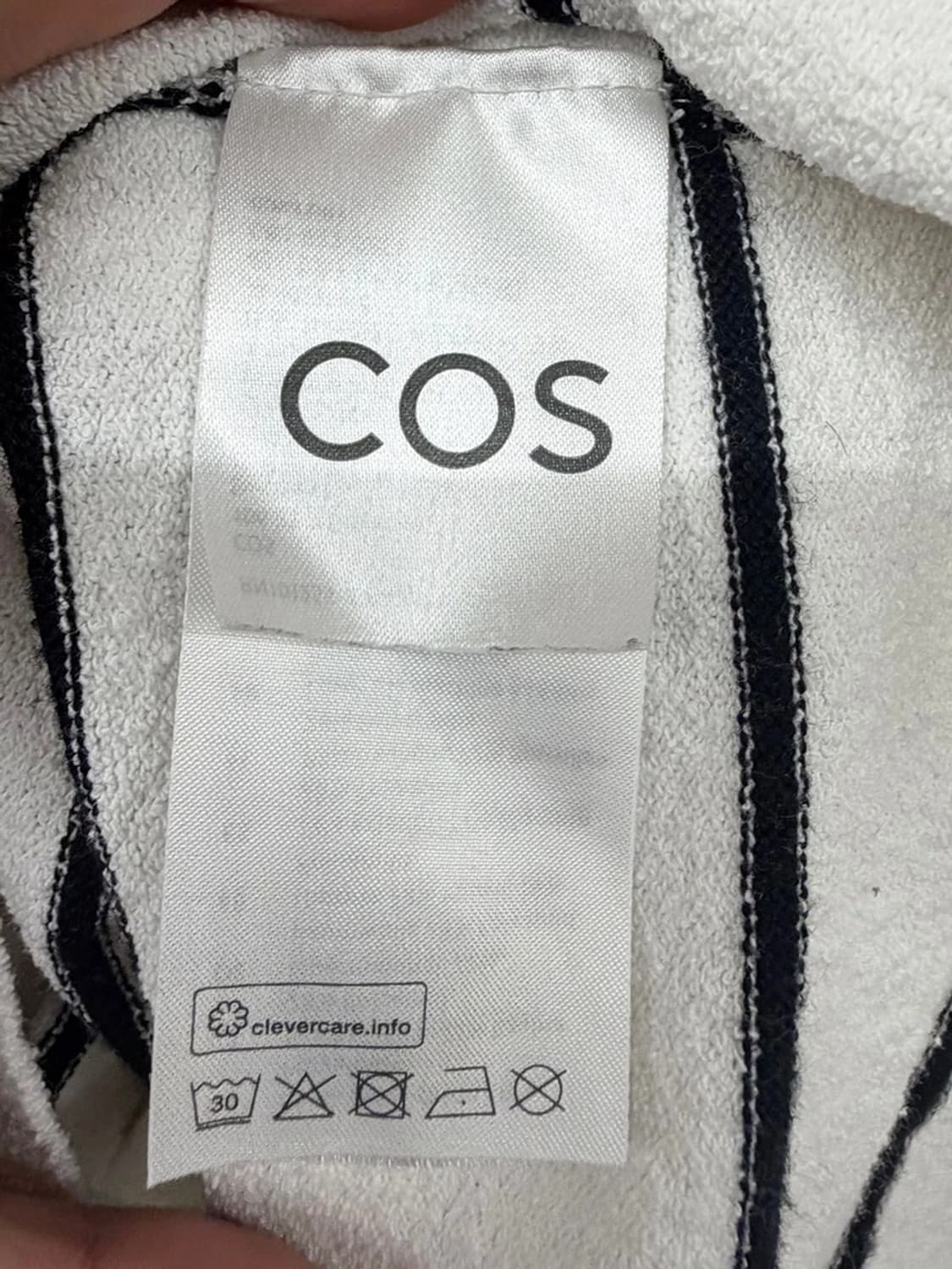 코스 COS 스트라이프 반팔 카라 니트 PN9713 상품이미지6