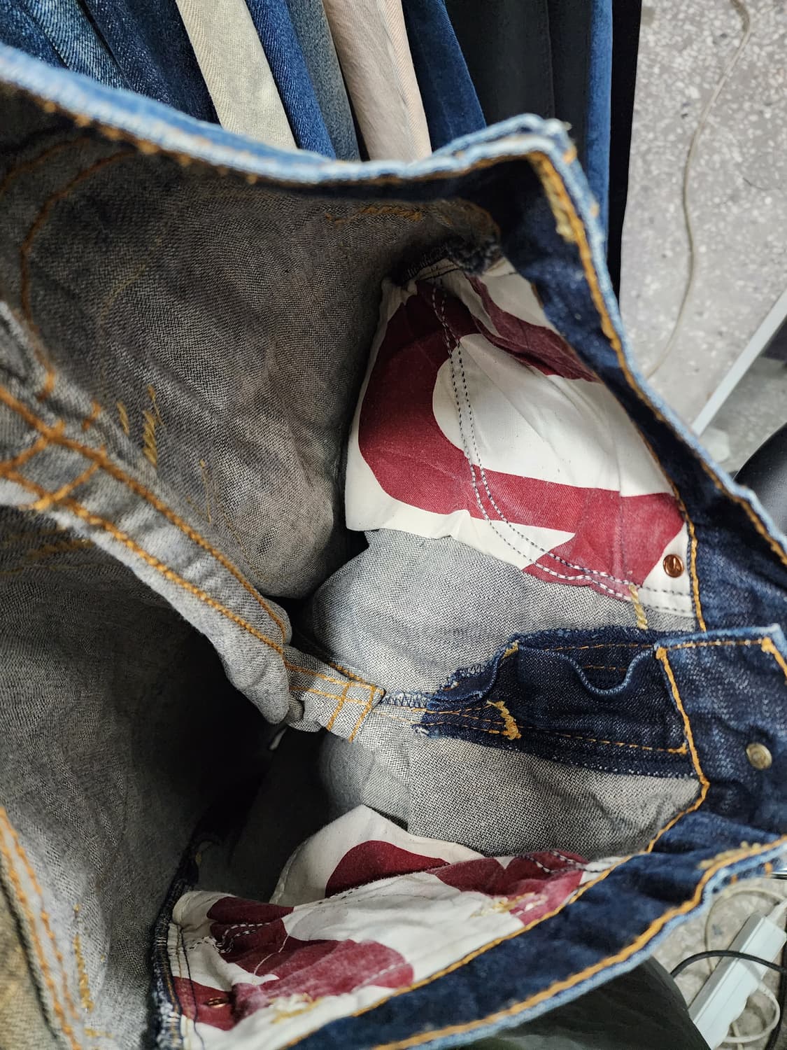 USA 트루릴리젼 JOEY BIG T 데님 청바지 상품이미지7