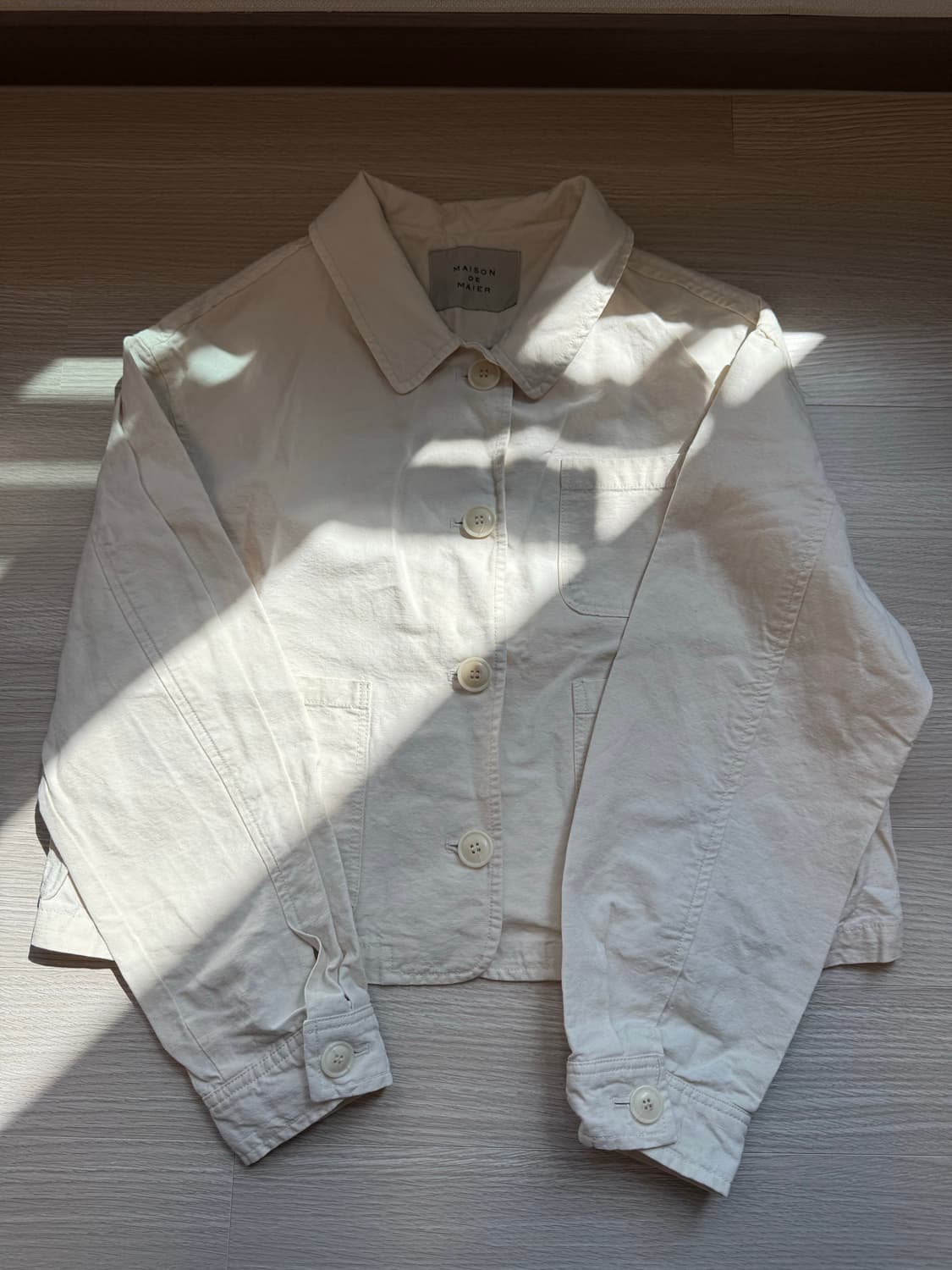 메종드메이어(MAISON DE MAIER) 라미 코튼 자켓 (아이보리) 상품이미지3
