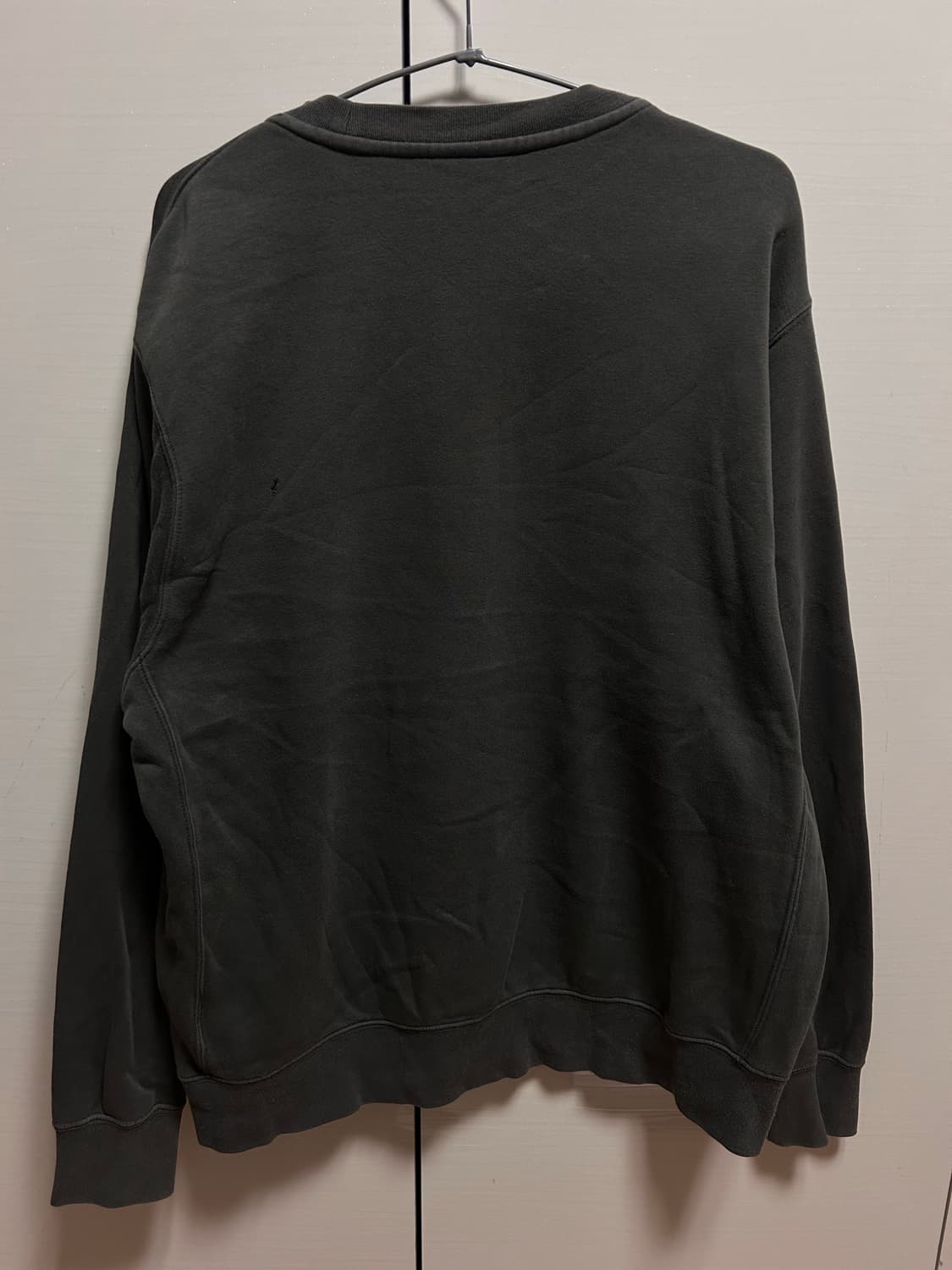 나이키 카키 로고 패치 맨투맨 L 상품이미지4