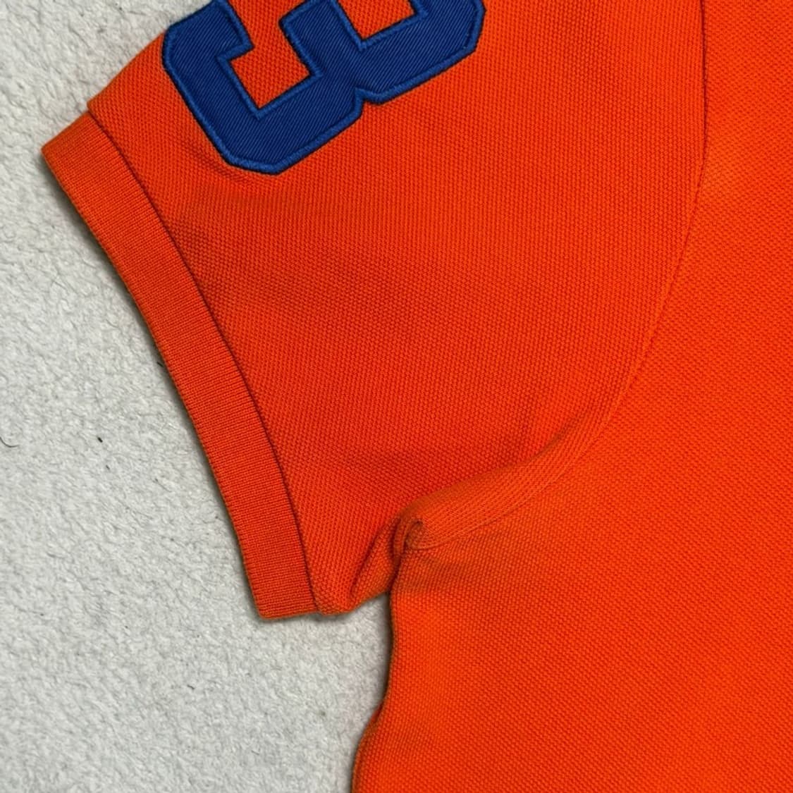 폴로 랄프로렌 빅포니 럭비 PK 카라 티셔츠 오렌지 M 상품이미지3