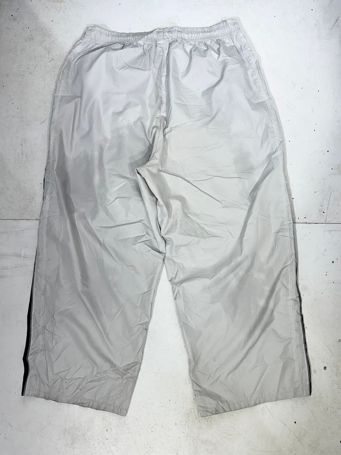 00s 나이키 그레이 사이드 라인 와이드 트랙 팬츠 추리닝 바지 XXL 상품이미지5