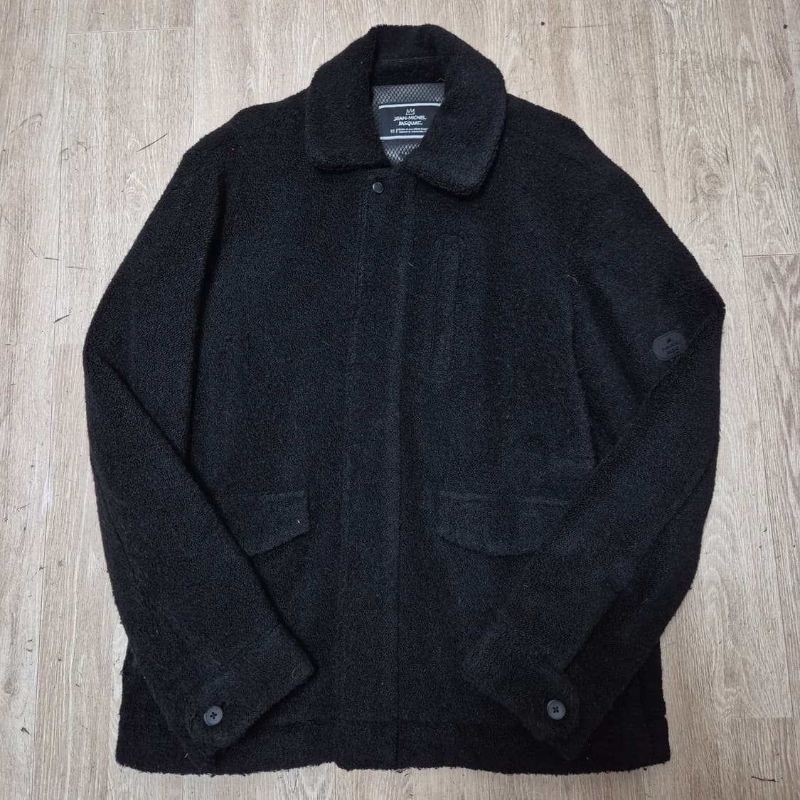 장미쉘 바스키아 와펜 뽀글이 후리스 자켓 M(95) 상품이미지1