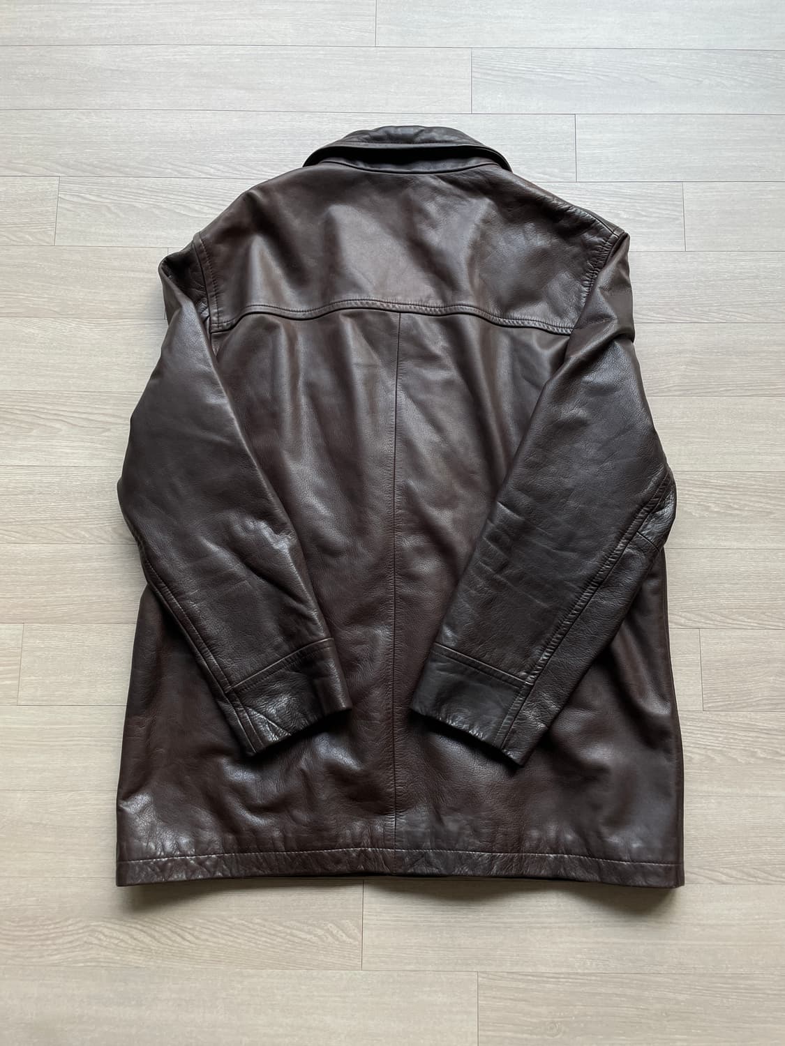 90s 올드갭 레더 카코트 브라운 gap carcoat 상품이미지2