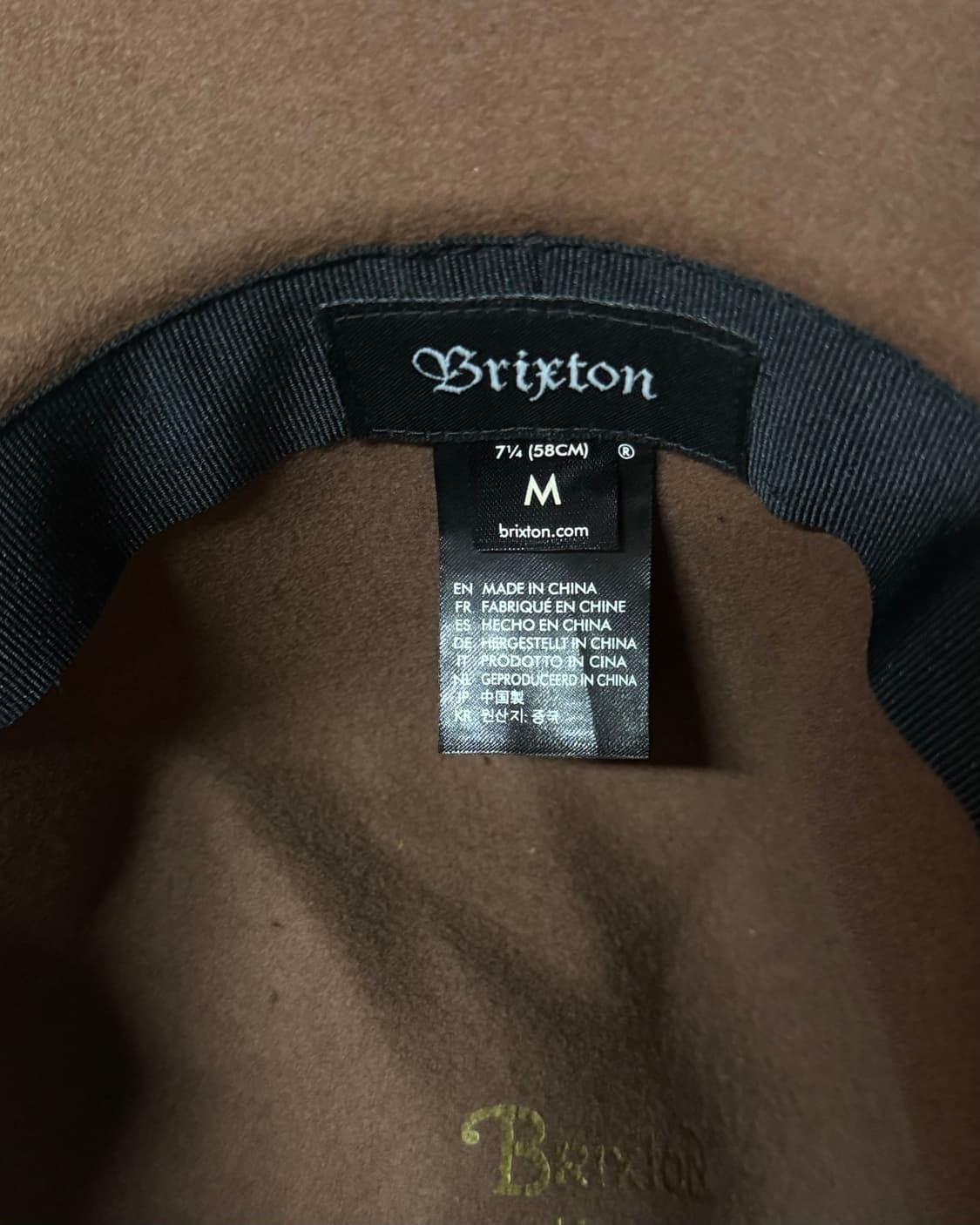 브릭스톤 터키석 & 스탬핑 레더 밴드 울 펠트 페도라 M 상품이미지5