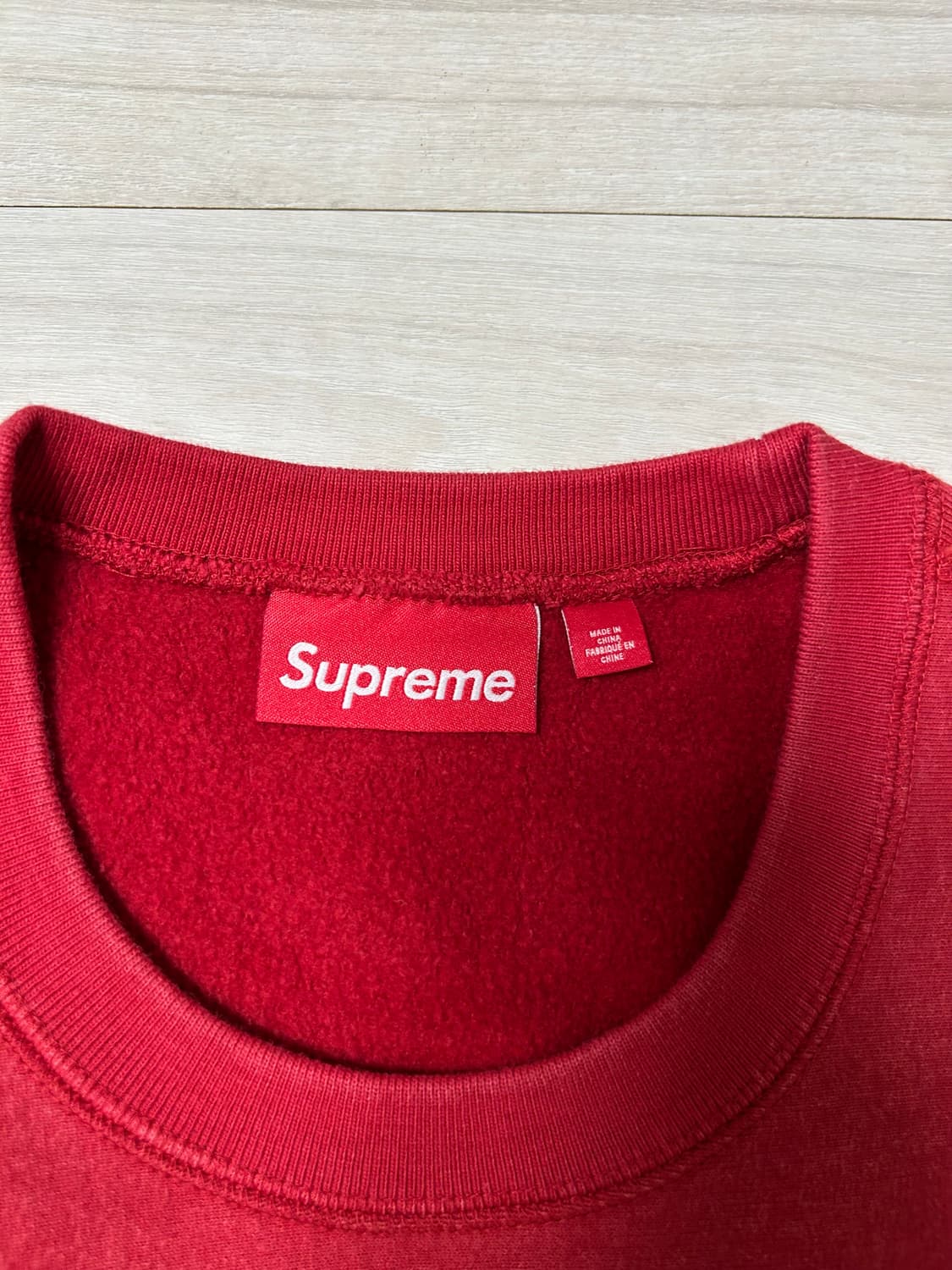 (XL) 슈프림 워시드 박스로고 크루넥 -25ss 상품이미지6