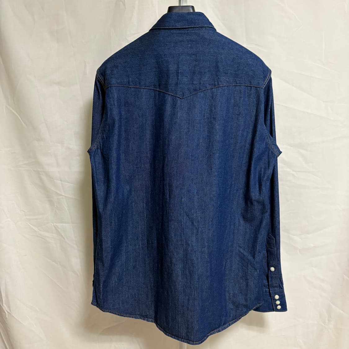 지유 데님 웨스턴 셔츠 / 블루, L 상품이미지7