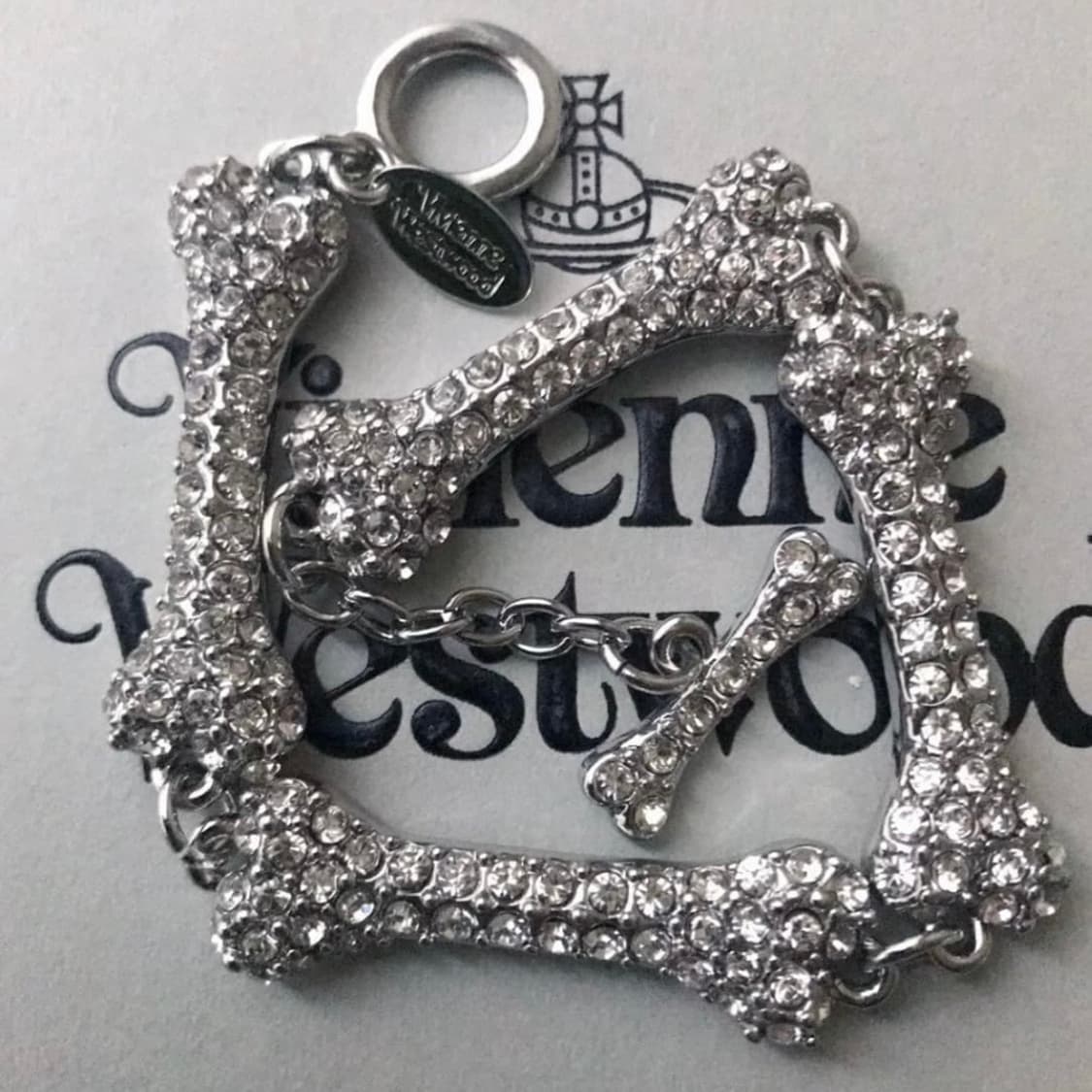 비비안웨스트우드 아카이브 큐빅 본 브레이슬릿 팔찌 상품이미지4