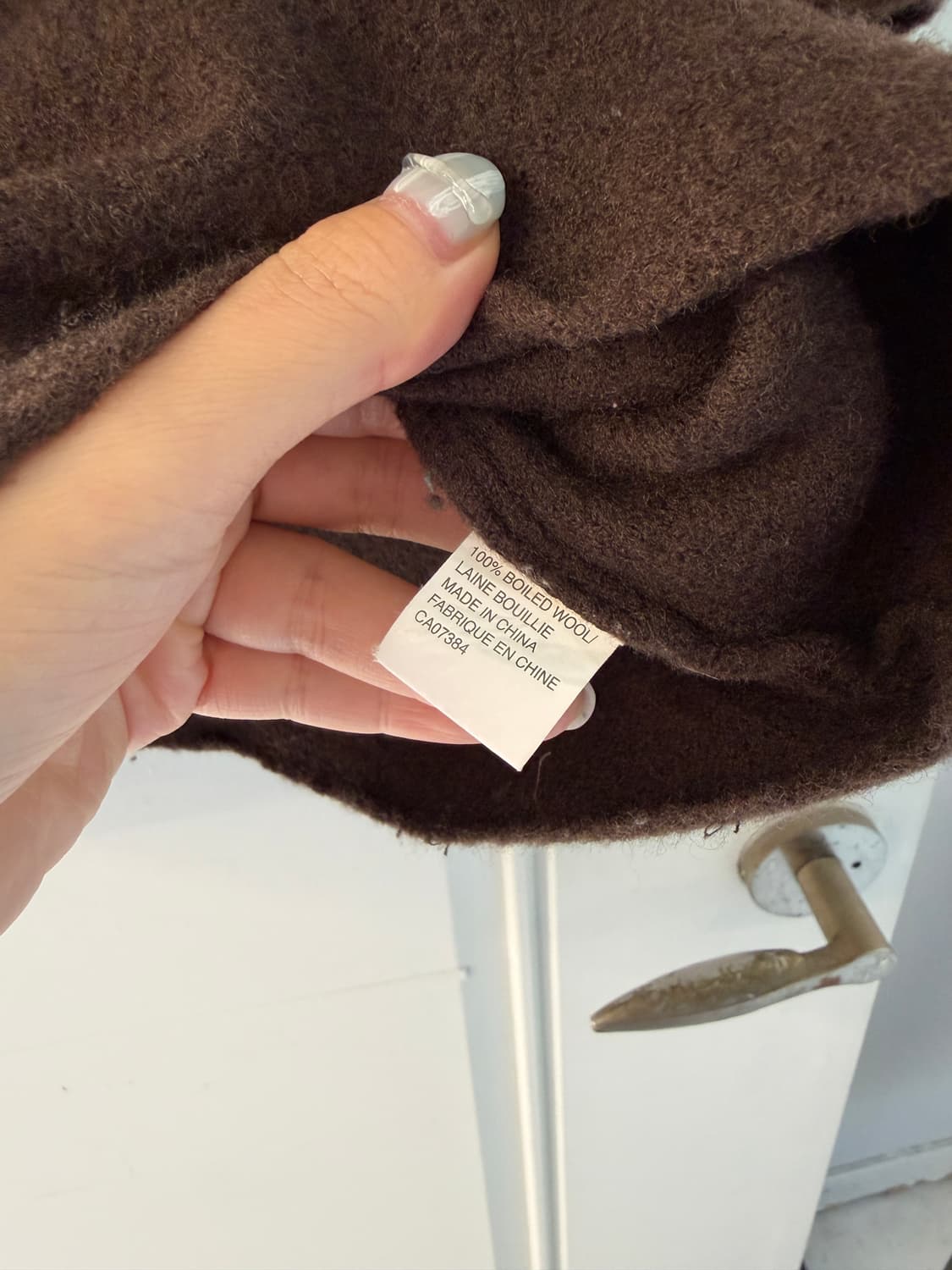 일본빈티지 보일드울 브라운 가디건자켓 상품이미지9