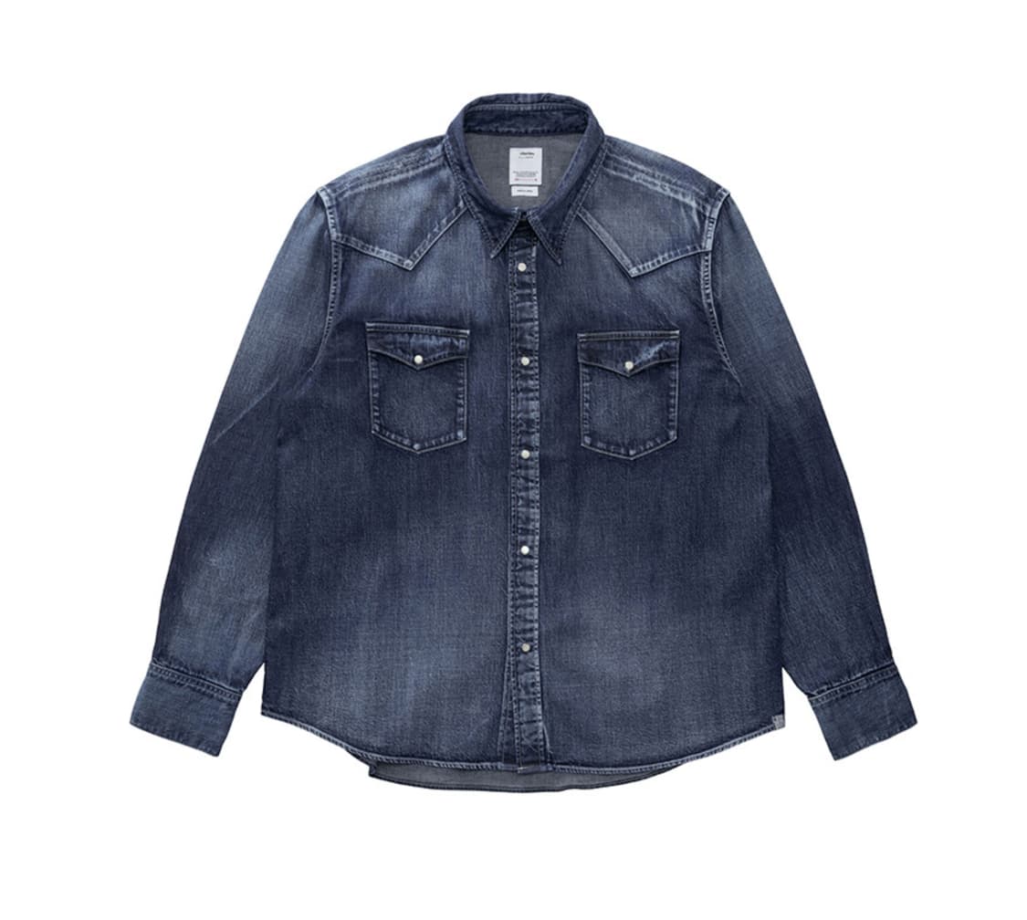 [삽니다] VISVIM 비즈빔 26SS 소셜 스컬프처 셔츠 인디고 1 상품이미지1