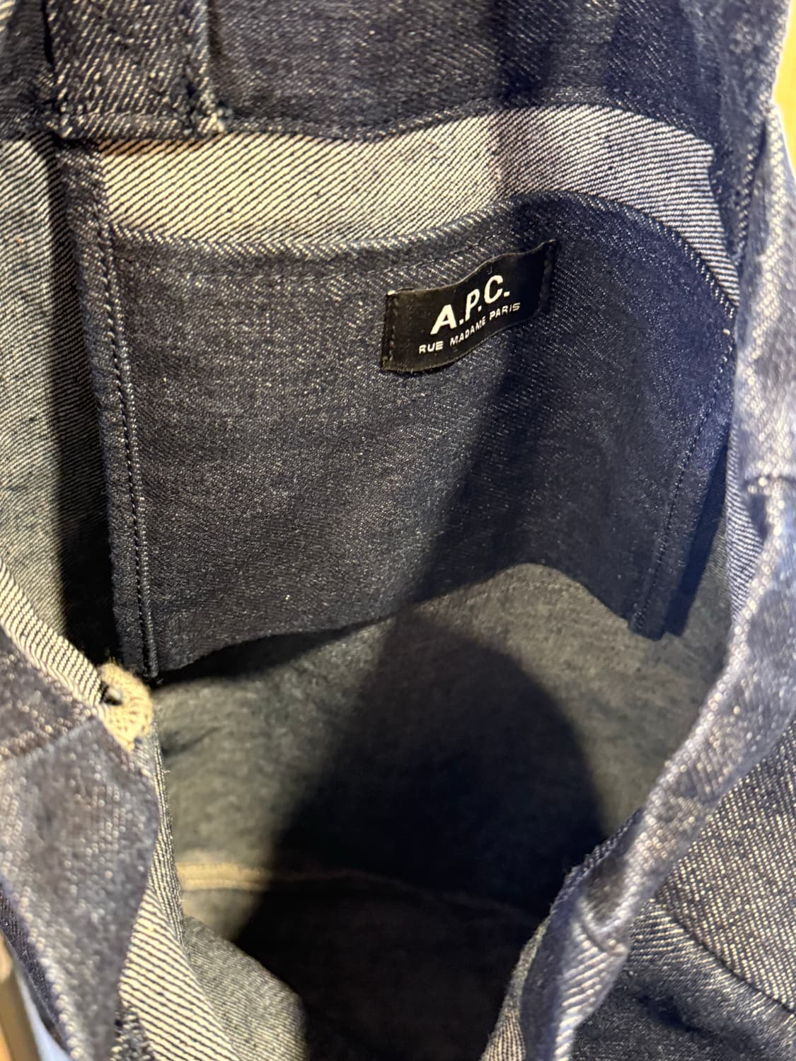 아페쎄 데님 토트백 상품이미지4