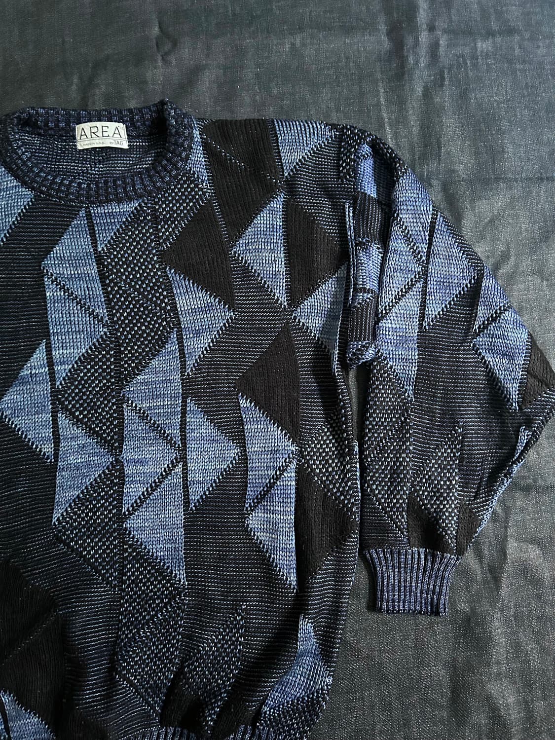 90s 빈티지 버드아이 니트 Made in USA 상품이미지3