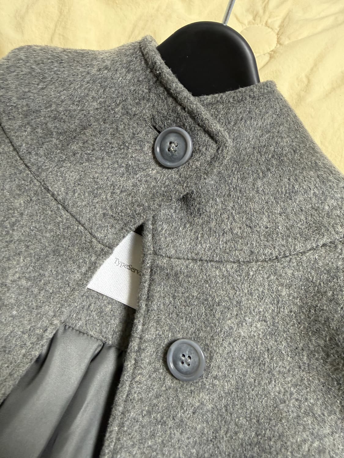 타입서비스 후디드 하프 코트 그레이 상품이미지2