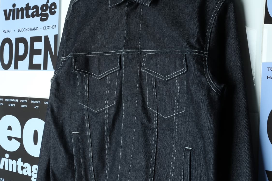 (M-XL) 드로우핏 집업 바람막이 점퍼자켓 데님 청 생지-H30735 상품이미지5