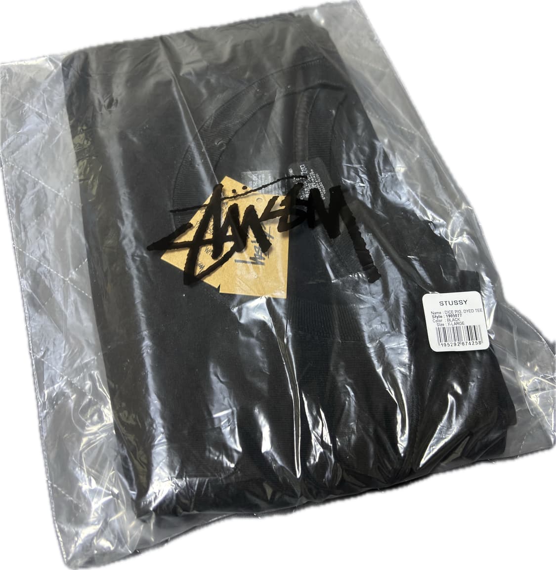 (크림 구매) 스투시 피그먼트 다이드 다이스 티셔츠 블랙 상품이미지2