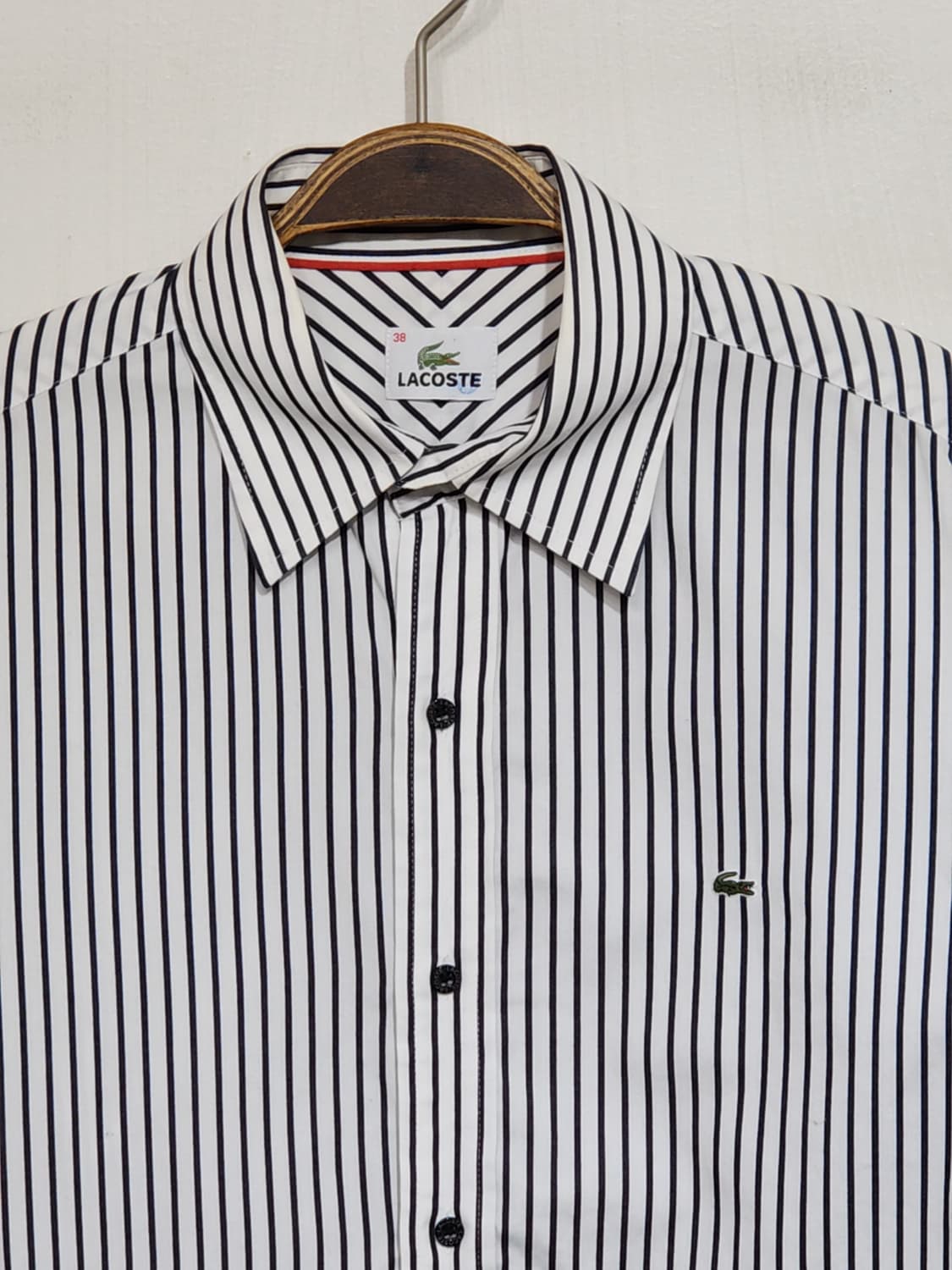 (M) 라코스테 셔츠 스트라이프 로고 남방 캐주얼  상품이미지2