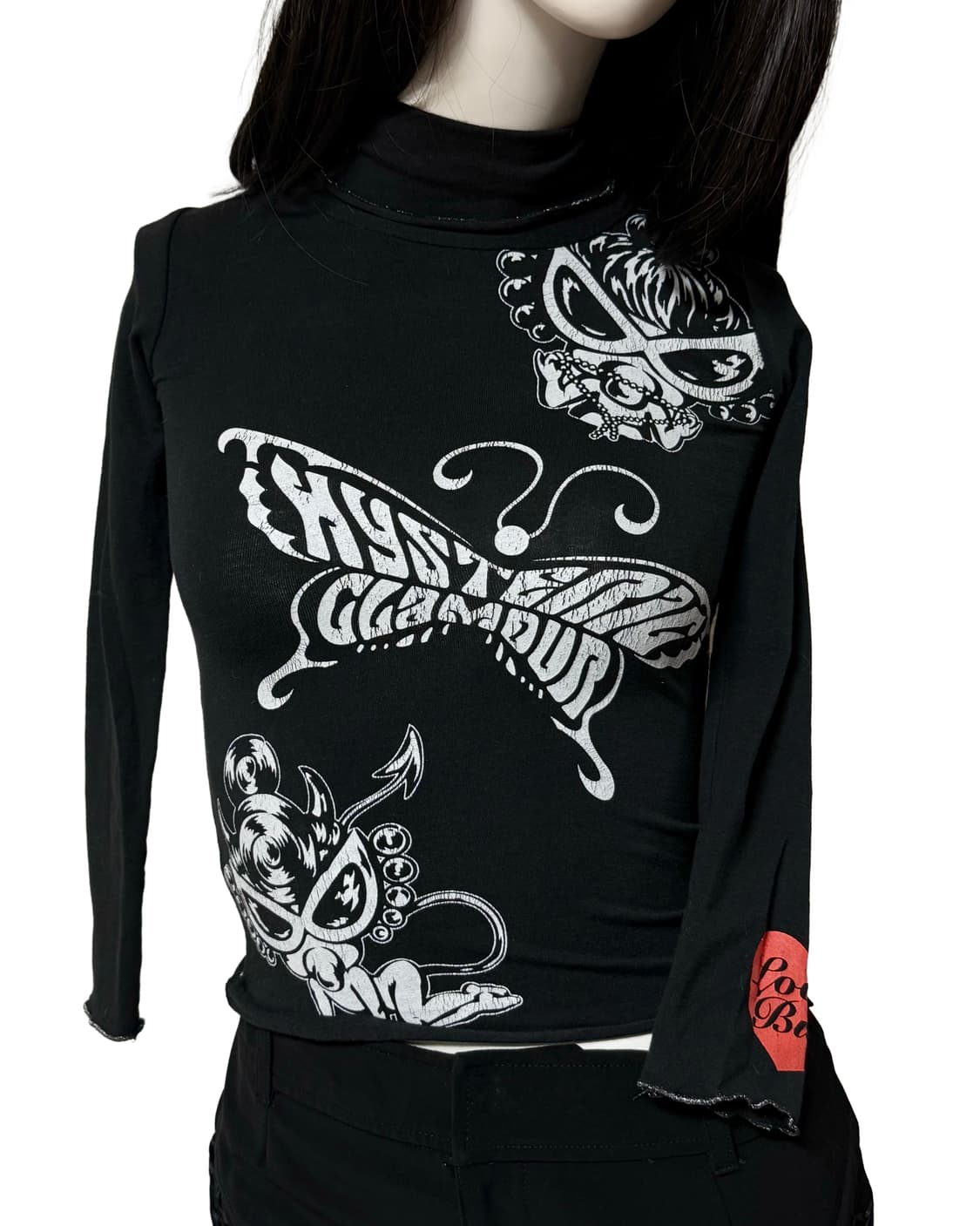 (레어) 히스테릭 글래머 버터플라이 프릴 목폴라 상품이미지10