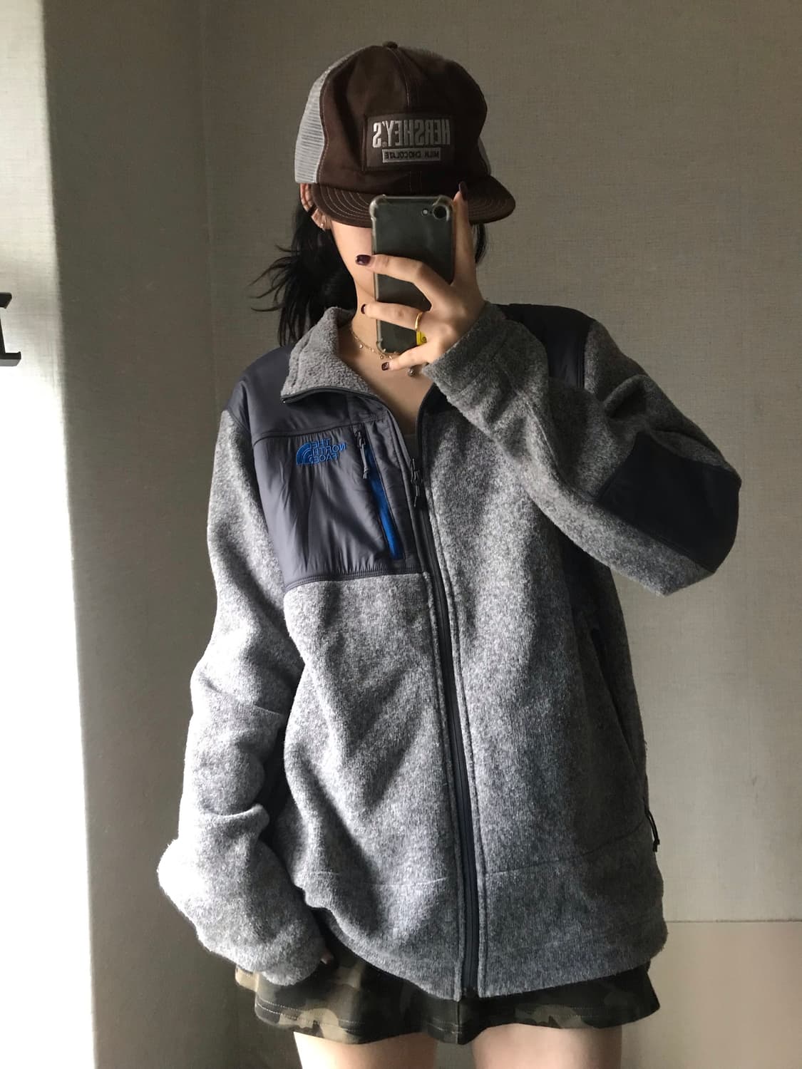 노페 그레이 후리스 상품이미지1