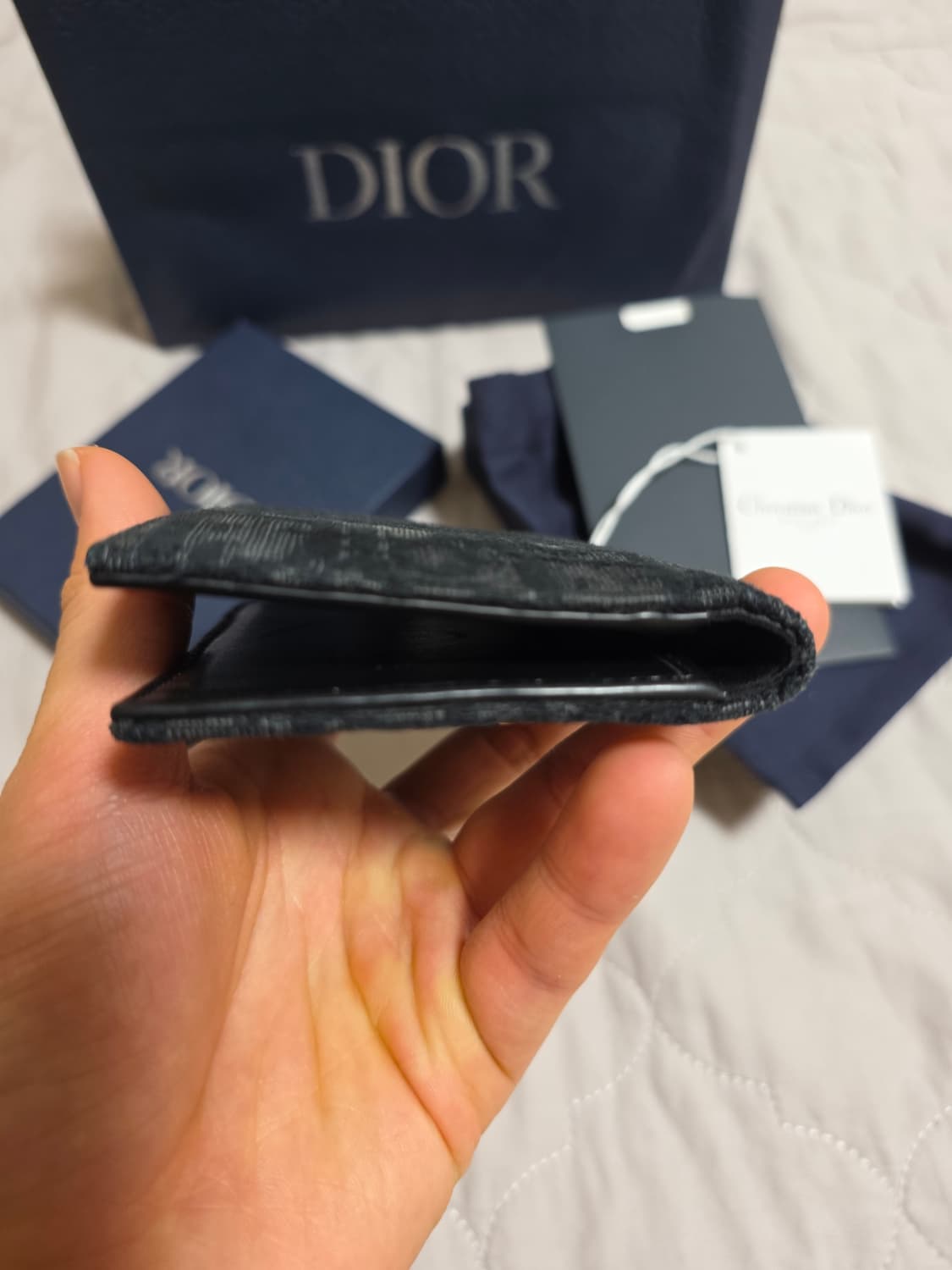 [풀구성]디올 오블리크 오거나이저형 카드지갑 블랙 상품이미지7