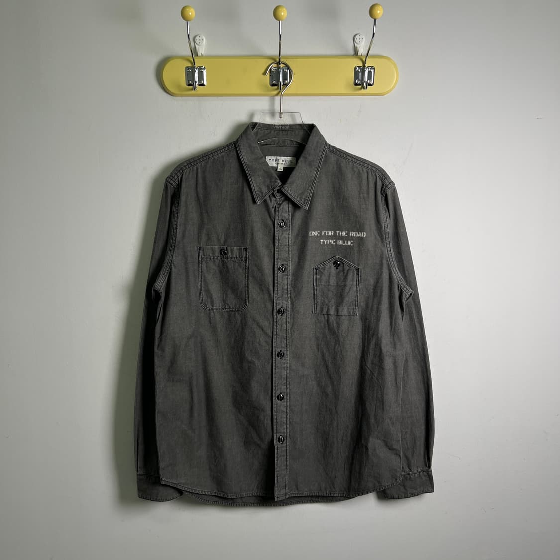 Avirex 아비렉스 밀리터리 데님 셔츠 L 상품이미지1