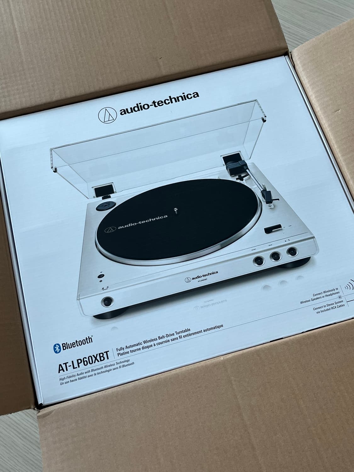 오디오테크니카 AT-LP60XBT 화이트 턴테이블 상품이미지1