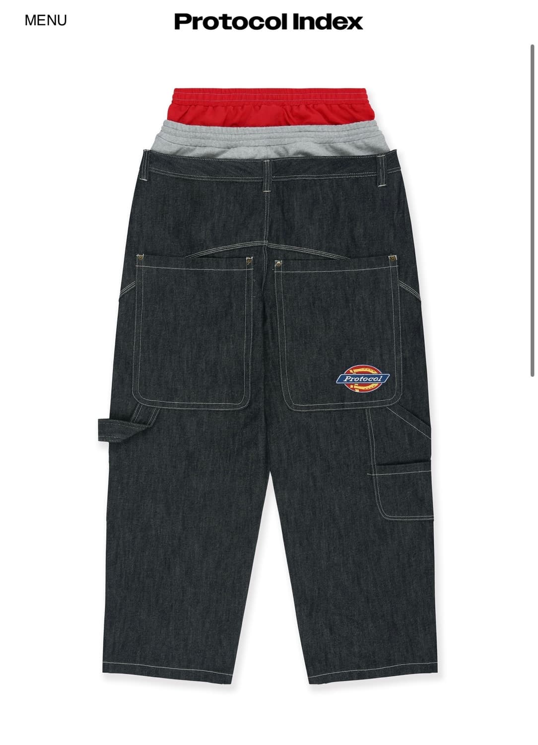 2) 프로토콜 인덱스 3레이어드 데님 팬츠 상품이미지2