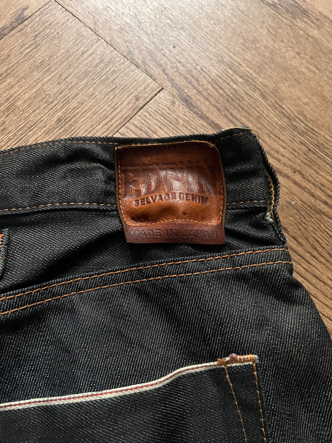 [34]EDWIN 에드윈 재팬메이드 셀비지 신치백 데님 팬츠 상품이미지6