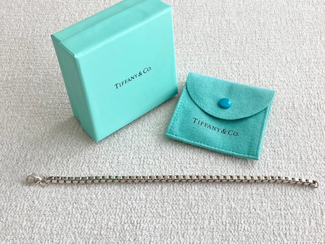 티파니 실버 베네치안 팔찌 18.5CM 남녀공용(컨디션굿) 상품이미지6