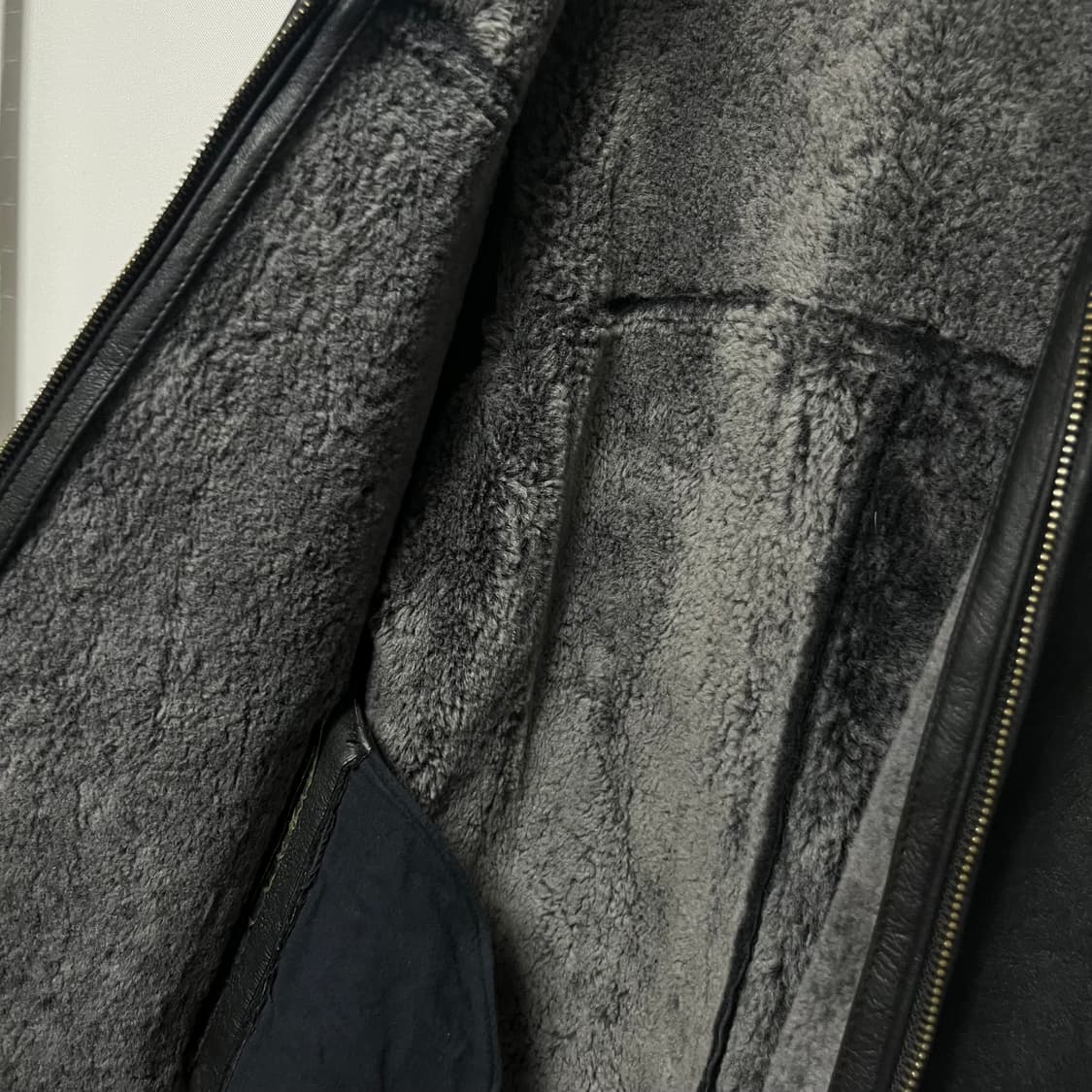 남성 무스탕 자켓 블랙 xl 상품이미지6