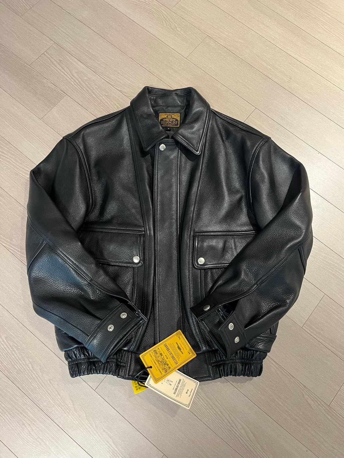 (새상품)veluokldly 소가죽 자켓 상품이미지1
