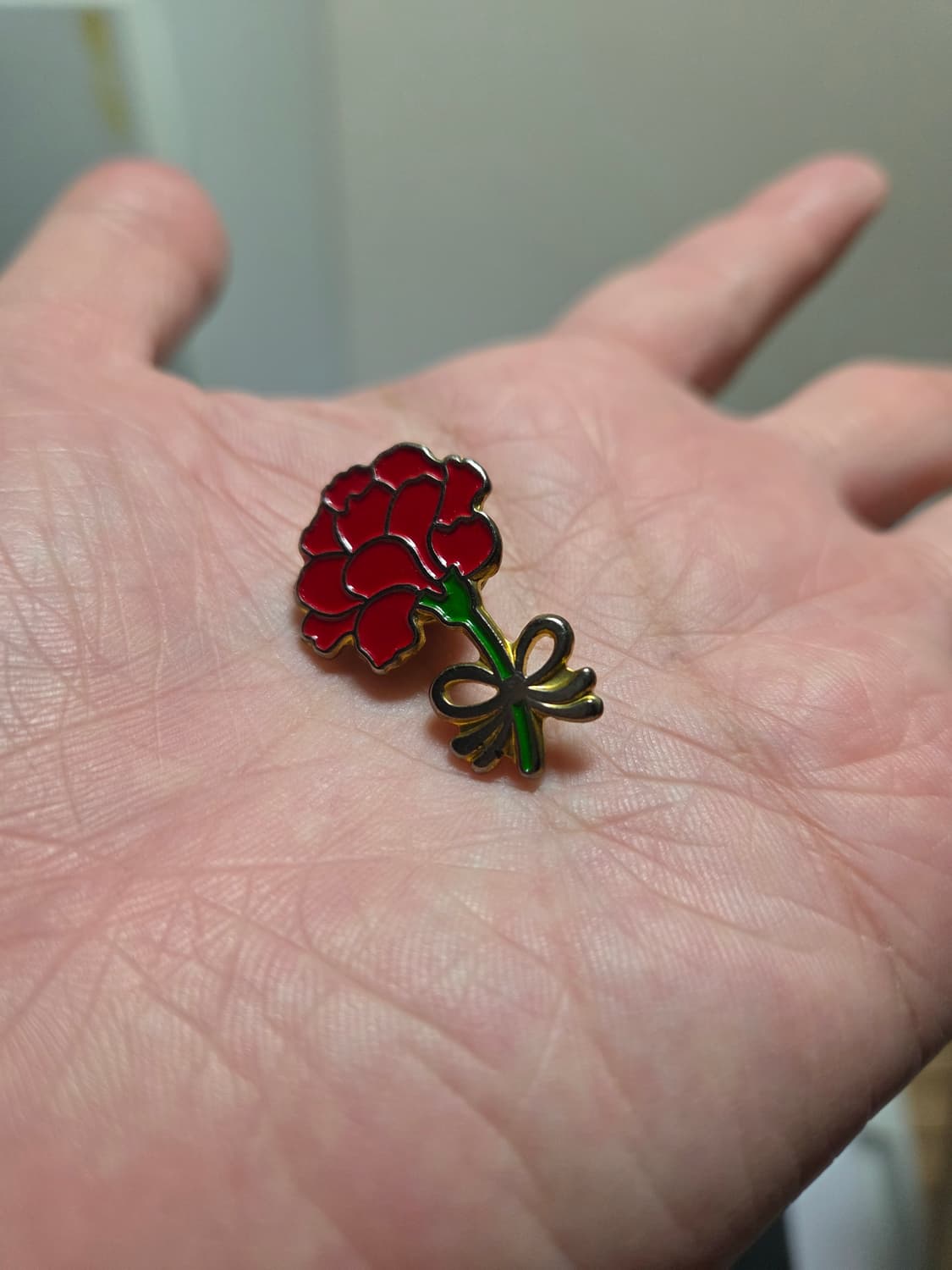 장미꽃 리본뱃지 상품이미지1