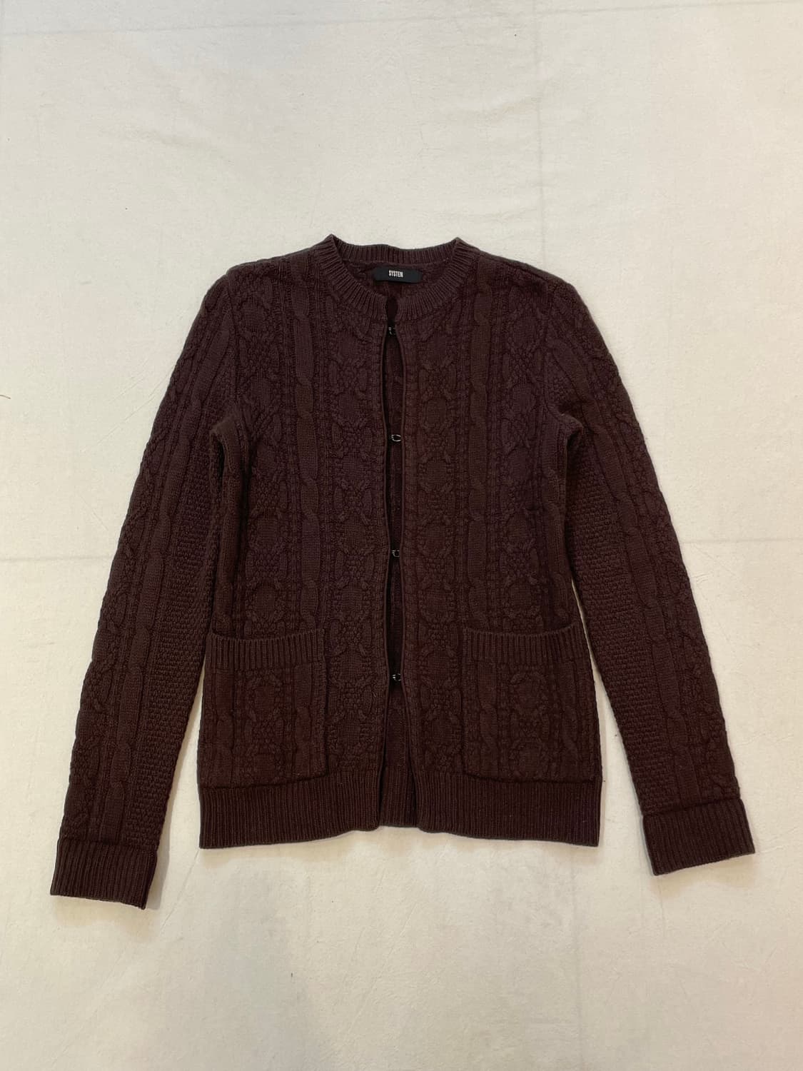 SYSTEM 케이블 후크가디건 상품이미지1