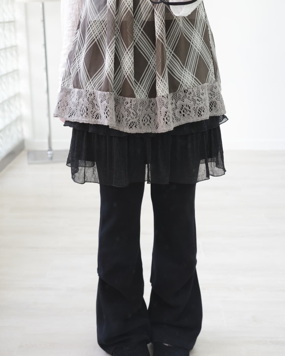 Rosa Cheri brown lace tee 상품이미지5