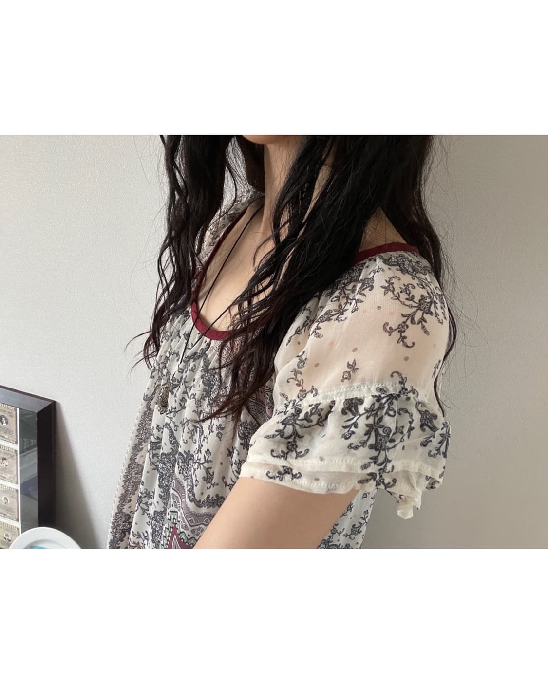cupro pattern blouse 상품이미지4