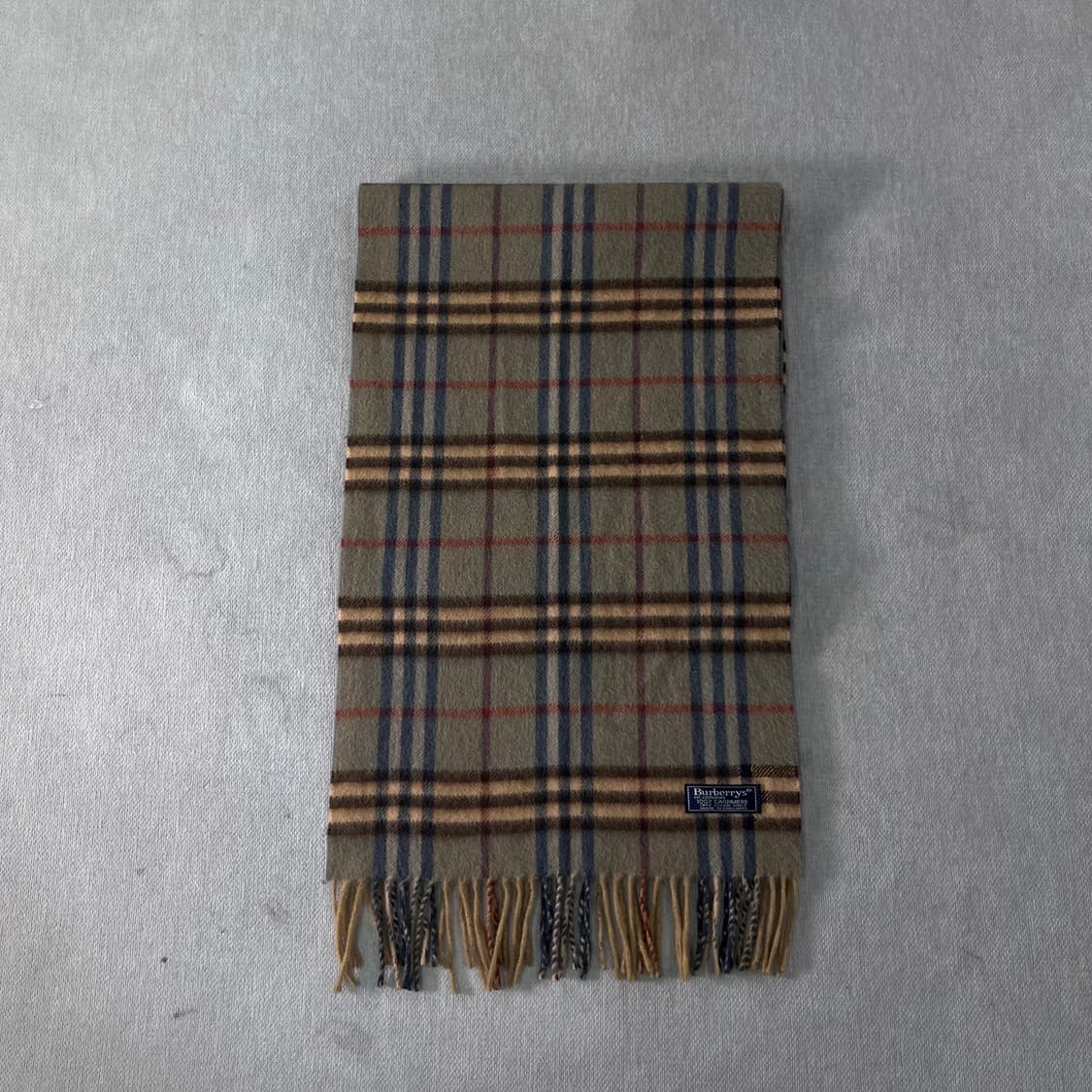 버버리 노바체크 캐시미어 그린 머플러  상품이미지2