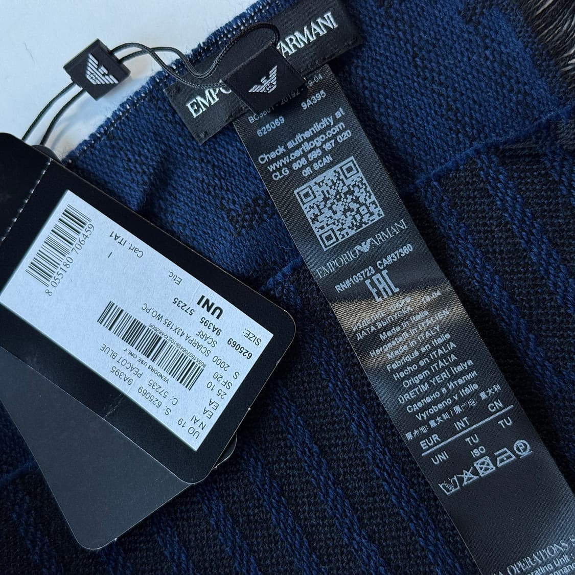 엠포리오 아르마니 로고 울 머플러 [새상품] 상품이미지3