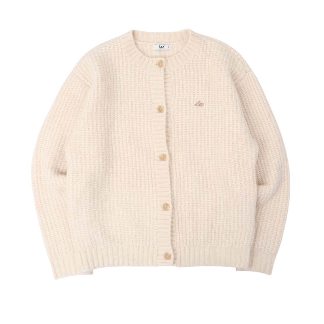 Lee 리 아이보리 케이블 니트 가디건 상품이미지1