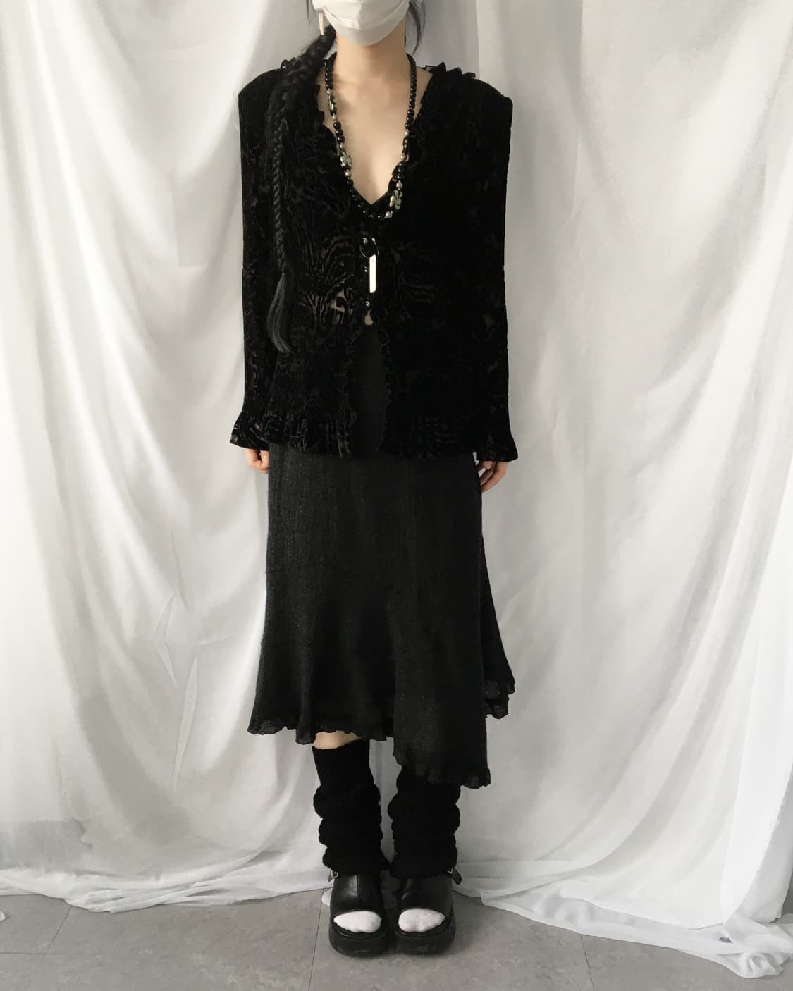 Pattern pleats jacket 상품이미지1