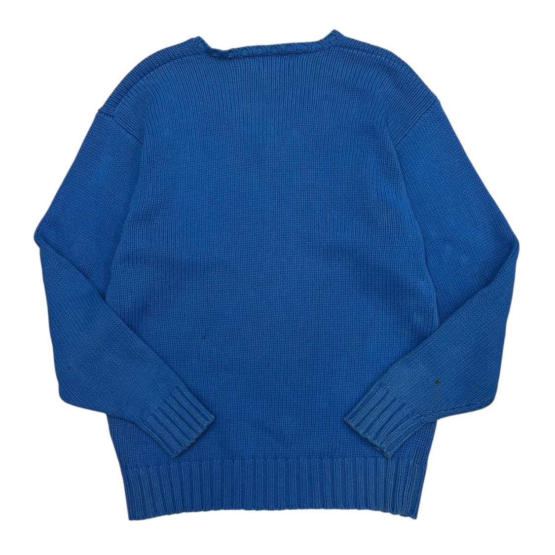 폴로 랄프로렌 90's 깃발로고 블루 브이 니트 95 상품이미지3