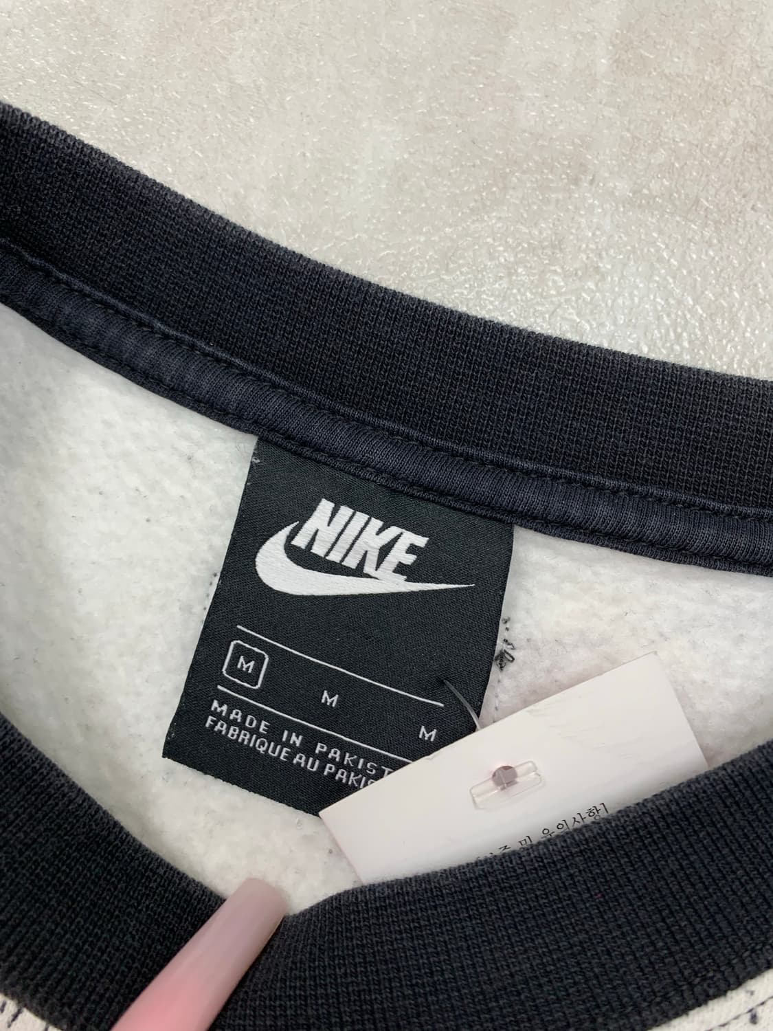 나이키 패턴 크롭 맨투맨 #613 상품이미지4