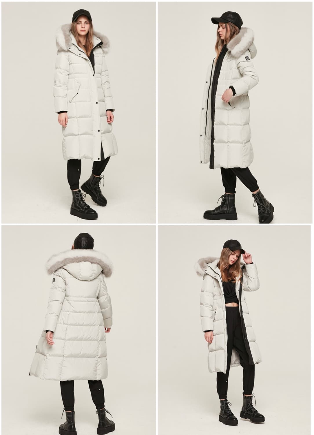 EGOIST 에고이스트 사가폭스 천연모피100% 롱구스다운 상품이미지2