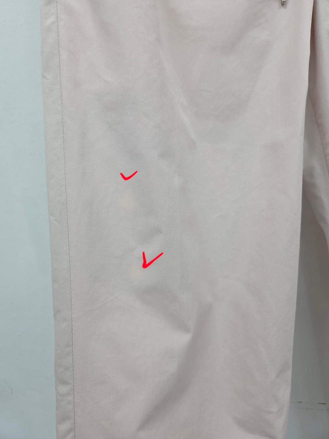 40 에르메스 연핑크 밴딩 면 팬츠 상품이미지6