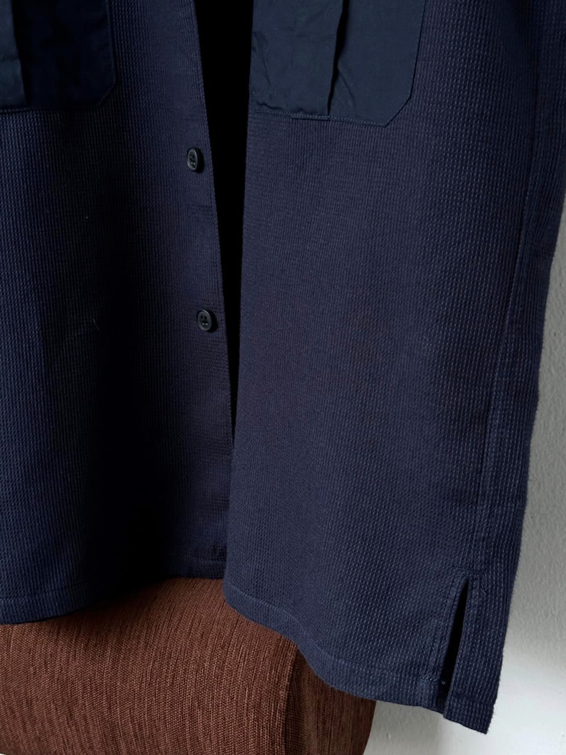 Cotton woven design panel pocket work sh 상품이미지3