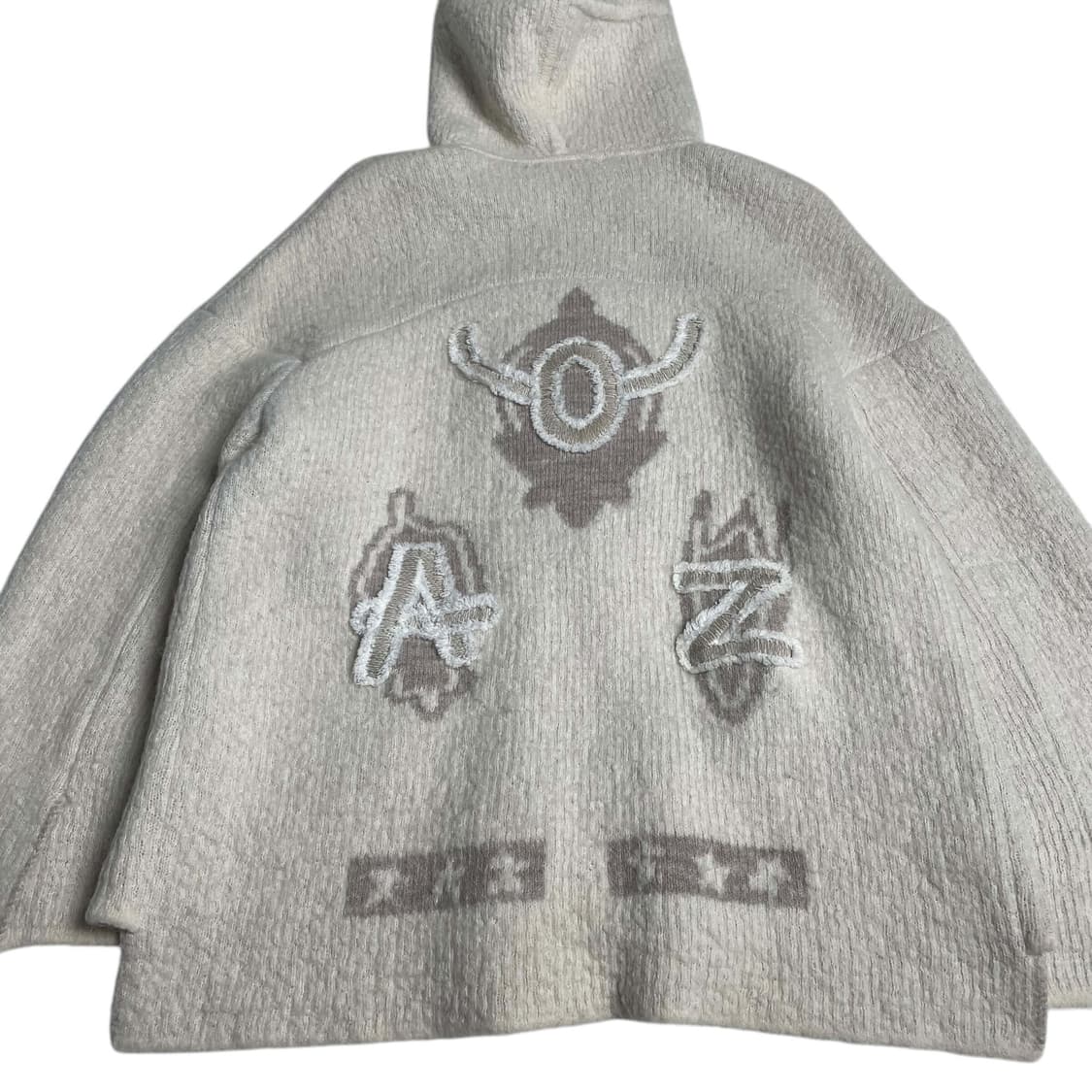 System 에스닉 패치 앙고라 블렌드 집업 후드 상품이미지8