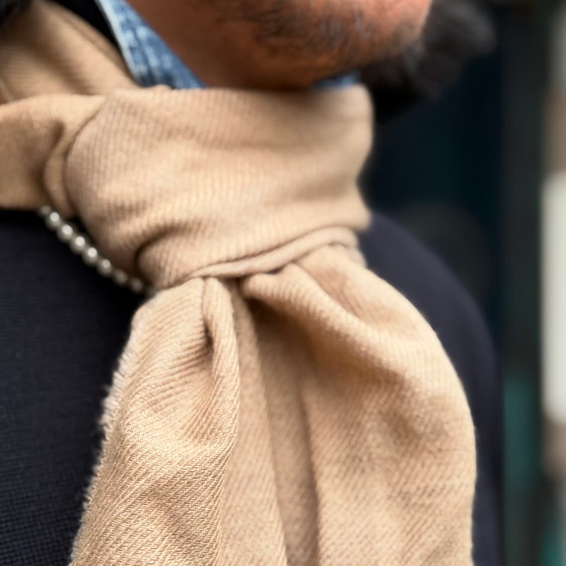 폴로 랄프로렌 도그 자수 울/코튼 머플러 상품이미지9