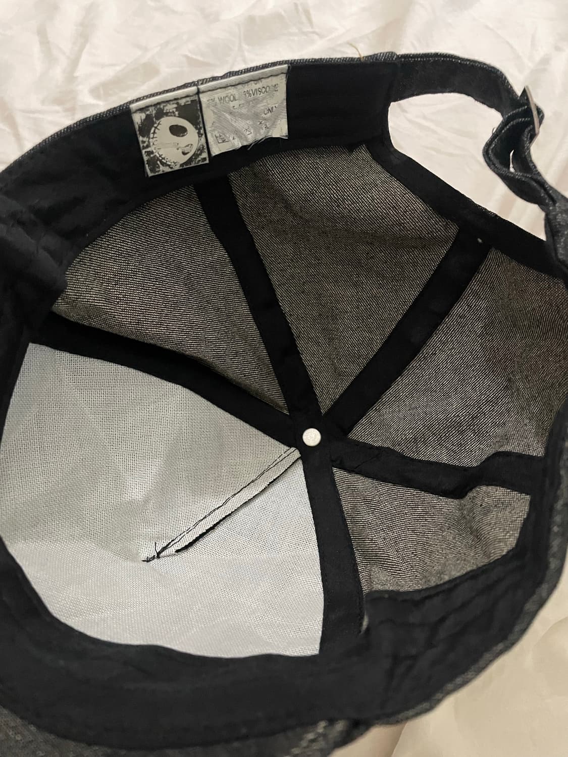 Y2K 빈티지 캐릭터 캡 (잭 스켈링톤) 상품이미지3