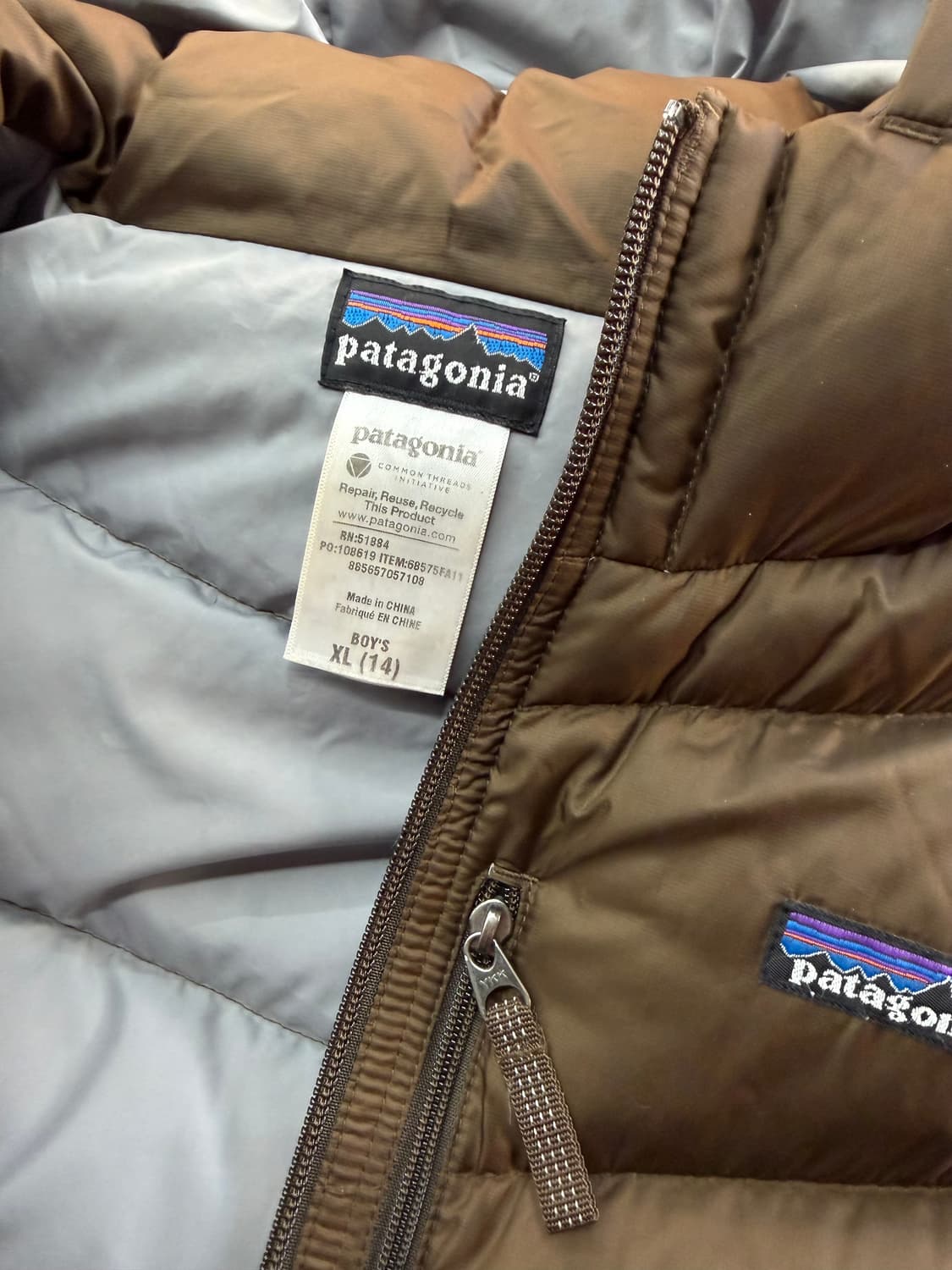 .55~66/ 파타고니아 구스다운 사선 후드 푸퍼 패딩점퍼 상품이미지9
