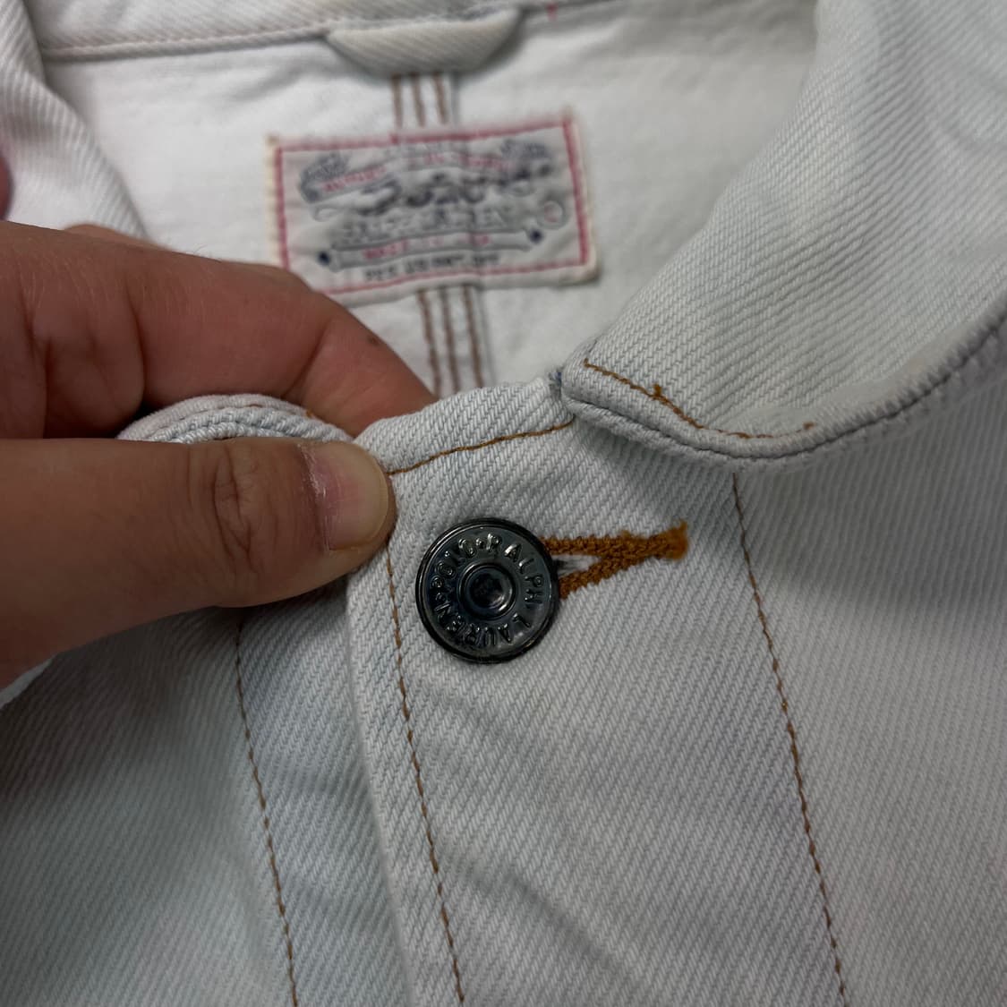 100 폴로 랄프로렌 90s 헝가리 데님 자켓  상품이미지5